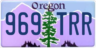 OR license plate 969TRR