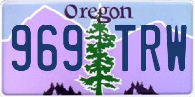 OR license plate 969TRW