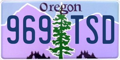 OR license plate 969TSD