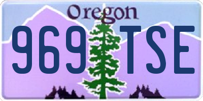 OR license plate 969TSE