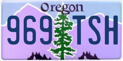 OR license plate 969TSH