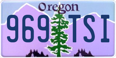 OR license plate 969TSI