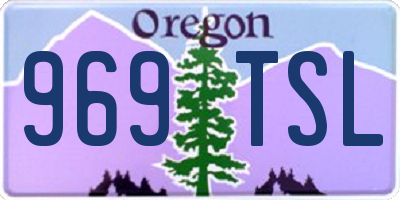 OR license plate 969TSL