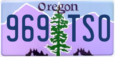 OR license plate 969TSO