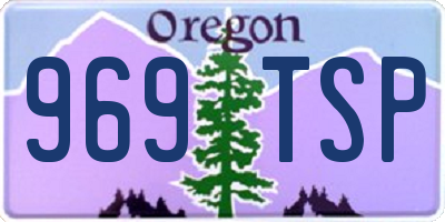 OR license plate 969TSP