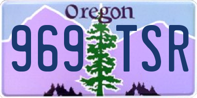 OR license plate 969TSR