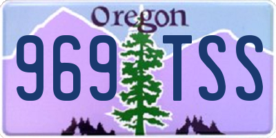 OR license plate 969TSS