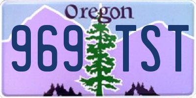 OR license plate 969TST