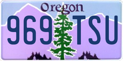 OR license plate 969TSU