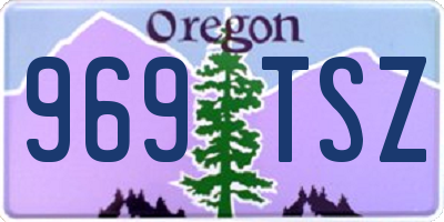 OR license plate 969TSZ