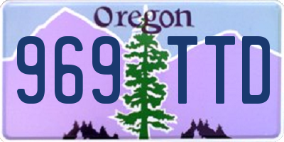 OR license plate 969TTD