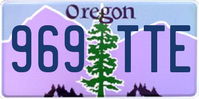 OR license plate 969TTE