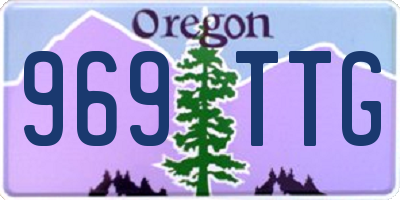 OR license plate 969TTG