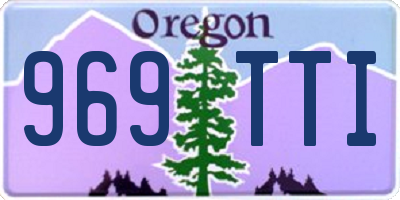 OR license plate 969TTI