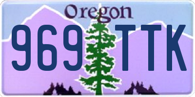 OR license plate 969TTK