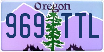OR license plate 969TTL
