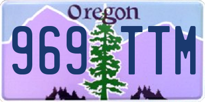 OR license plate 969TTM