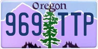 OR license plate 969TTP