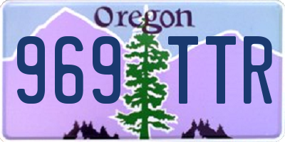 OR license plate 969TTR