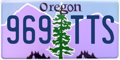OR license plate 969TTS