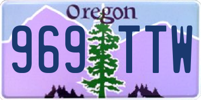 OR license plate 969TTW