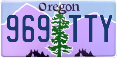 OR license plate 969TTY
