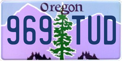 OR license plate 969TUD