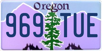 OR license plate 969TUE