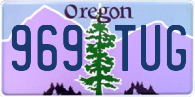 OR license plate 969TUG