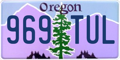 OR license plate 969TUL