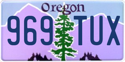 OR license plate 969TUX