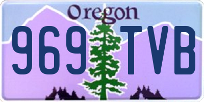 OR license plate 969TVB