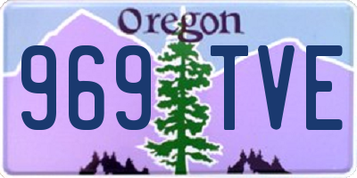 OR license plate 969TVE