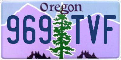 OR license plate 969TVF