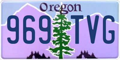 OR license plate 969TVG
