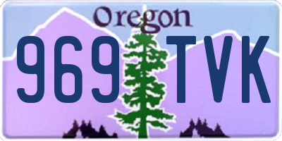 OR license plate 969TVK