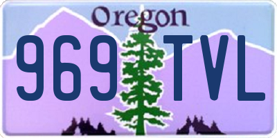 OR license plate 969TVL