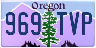 OR license plate 969TVP