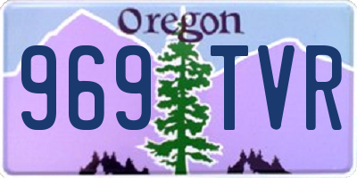 OR license plate 969TVR