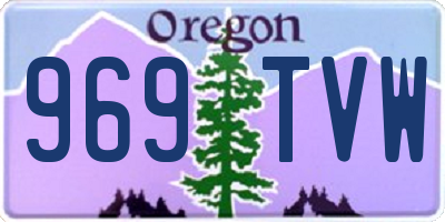OR license plate 969TVW