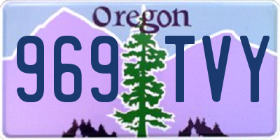 OR license plate 969TVY