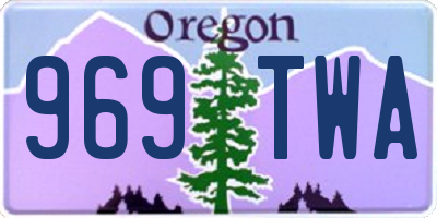 OR license plate 969TWA