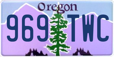 OR license plate 969TWC