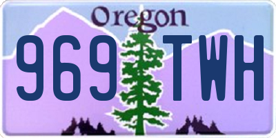 OR license plate 969TWH