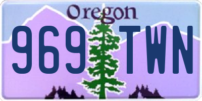 OR license plate 969TWN