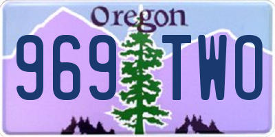 OR license plate 969TWO