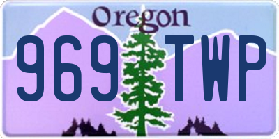 OR license plate 969TWP