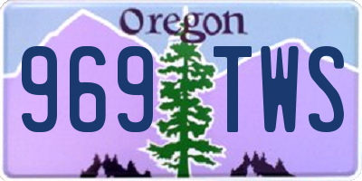 OR license plate 969TWS