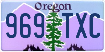 OR license plate 969TXC