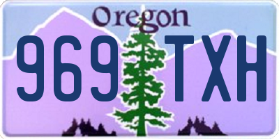 OR license plate 969TXH